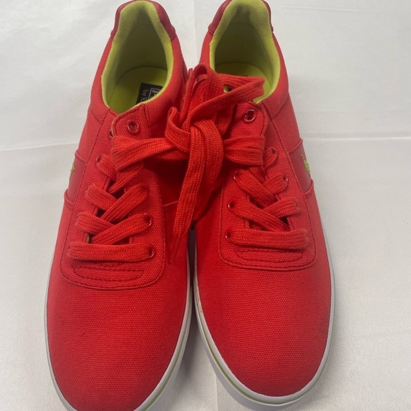 NWOT POLO Ralph Lauren bright and green sneakers. So bright and cheery! Size 7. - Picture 3 of 5